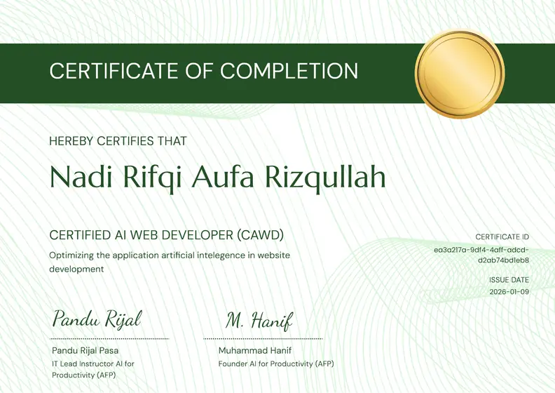 Certified AI Web Developer